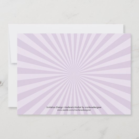 Flapper Birthday Party Invitation Kaart (Achterkant)