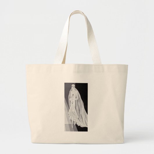 Flapper Bride Grote Tote Bag (Voorkant)