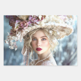 Flapper Dames van de Zuid Decoupage Inpakpapier Vel