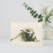  Flapper Dancer La Sylphe Backbend Briefkaart (Staand voorkant)