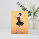Flapper Dancing  Briefkaart (Staand voorkant)