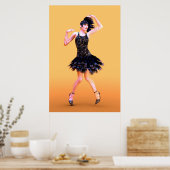 Flapper Dancing  Poster (Keuken)
