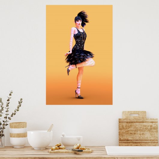 Flapper Dancing Poster (Keuken)