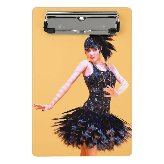 Flapper Dancing Vintage Mini Klembord (Voorkant)