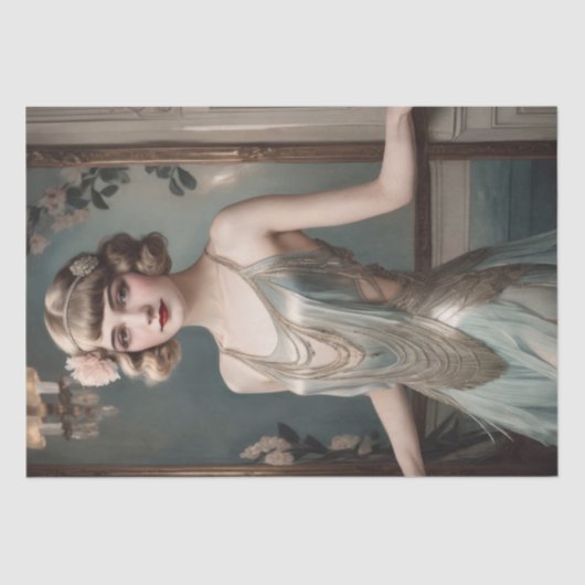 Flapper Elegance - Decoupage - Tissuepapier (Voorkant)