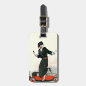 Flapper en Roadster Bagagelabel (Voorkant verticaal)