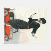 Flapper en Roadster Fleece Deken (Voorkant (Horizontaal))