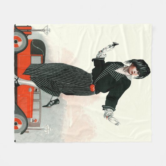 Flapper en Roadster Fleece Deken (Voorkant (Horizontaal))