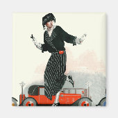 Flapper en Roadster Magneet (Voorkant)