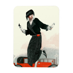 Flapper en Roadster Magneet