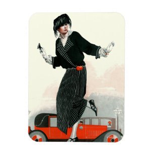 Flapper en Roadster Magneet