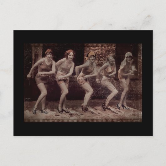 Flapper Era Dancing Girls Briefkaart (Voorkant)