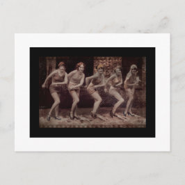 Flapper Era Dancing Girls Briefkaart
