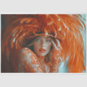 Flapper Fantasy Tangerine Dream Decoupage Tissuepapier (Voorkant)