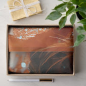 Flapper Flamboyance Dame in Sinaasappel Decoupage Tissuepapier (Geschenk)