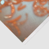 Flapper Flamboyance Dame in Sinaasappel Decoupage Tissuepapier (Detail)