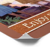 Flapper-fotograaf, geniet van het Uitzicht Poster (Hoek)