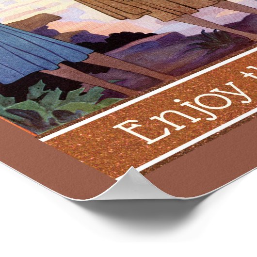 Flapper-fotograaf, geniet van het Uitzicht Poster (Hoek)