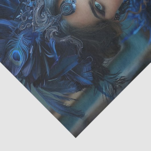 Flapper Girl 3 uit 1920 Tissuepapier (Detail)