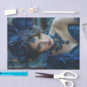 Flapper Girl 3 uit 1920 Tissuepapier (Craft)