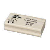 Flapper Girl-adres van 1920: zelfinkend stempel (Stempel)