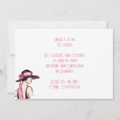 Flapper Girl Cocktail Party Kaart (Achterkant)