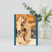 Flapper girl Halloween Briefkaart (Staand voorkant)