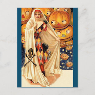 Flapper girl Halloween Briefkaart