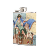  Flapper Girl in Parijs Heupfles (Links)