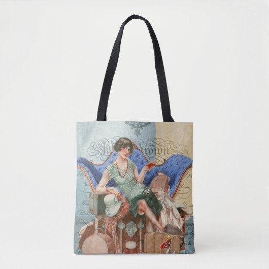Flapper Girl in Parijs Tote Bag (Voorkant)
