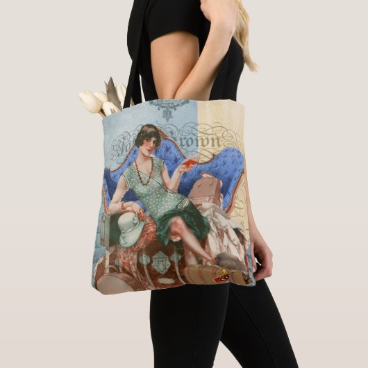  Flapper Girl in Parijs Tote Bag (Dichtbij)