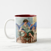  Flapper Girl in Parijs Tweekleurige Koffiemok (Links)