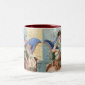  Flapper Girl in Parijs Tweekleurige Koffiemok (Center)