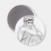 Flapper Girl Magneet (Voorkant / Achterkant)