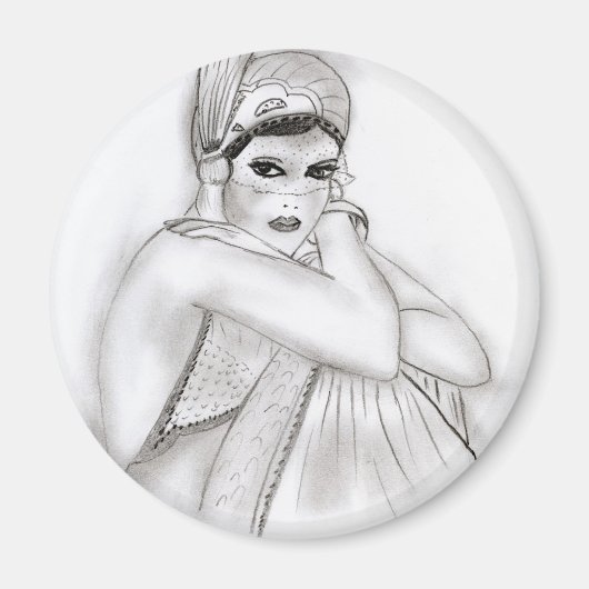 Flapper Girl Magneet (Voorkant)