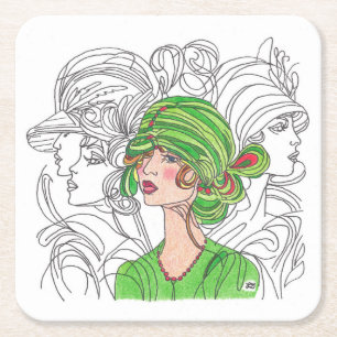 Flapper Girl Onderzetter