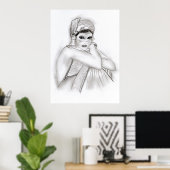 Flapper Girl Poster (Thuiskantoor)