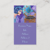 Flapper Girl Roaring Twenties Mouse Gramophone Visitekaartje (Voorkant)