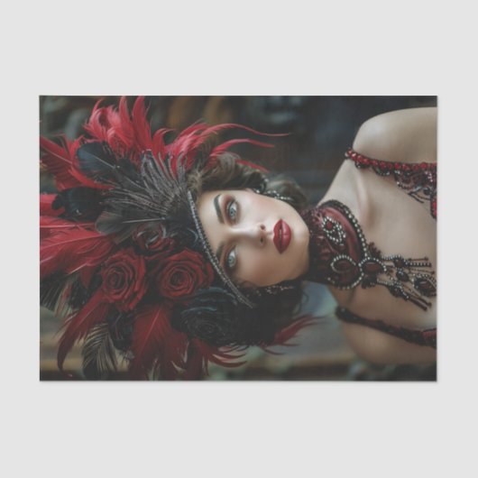 Flapper Girl uit 19201 Tissuepapier (Voorkant)