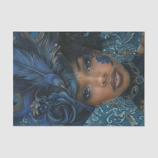 Flapper Girl uit 19206 Tissuepapier (Voorkant)