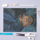 Flapper Girl uit 19206 Tissuepapier (Craft)