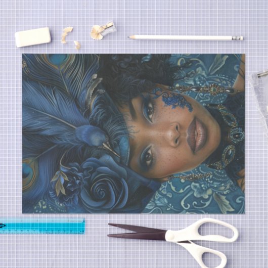 Flapper Girl uit 19206 Tissuepapier (Craft)