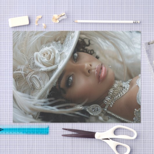 Flapper Girl uit 19209 Tissuepapier (Craft)