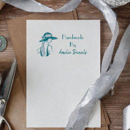 Flapper Girl uit 1920 gemaakt door zelfinkend stem Rubberstempel