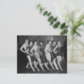 Flapper Girls: 1925 Briefkaart (Staand voorkant)