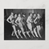 Flapper Girls: 1925 Briefkaart (Voorkant)