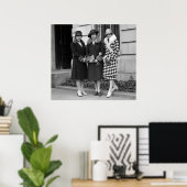 Flapper Girls, Cloche Petten 1920s Poster (Thuiskantoor)