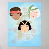 Flapper girls roaring twenties poster (Voorkant)