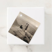 Flapper Girls Sunrise Khufu Pyramid, Egypte 1920 Bedankjes Labels (In situ)