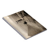 Flapper Girls Sunrise Khufu Pyramid, Egypte 1920 Notitieboek (Rechterzijde)